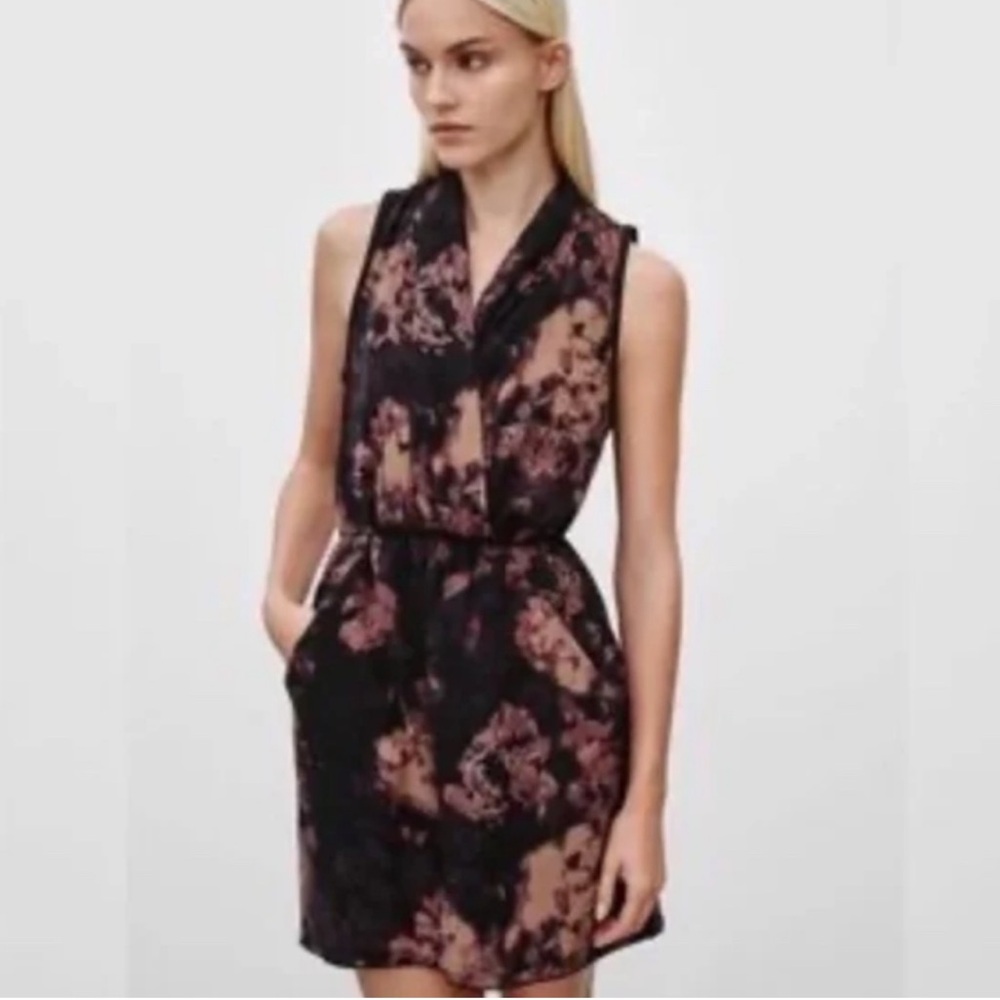 Aritzia Wilfred Sabine Floral Wrap Dress